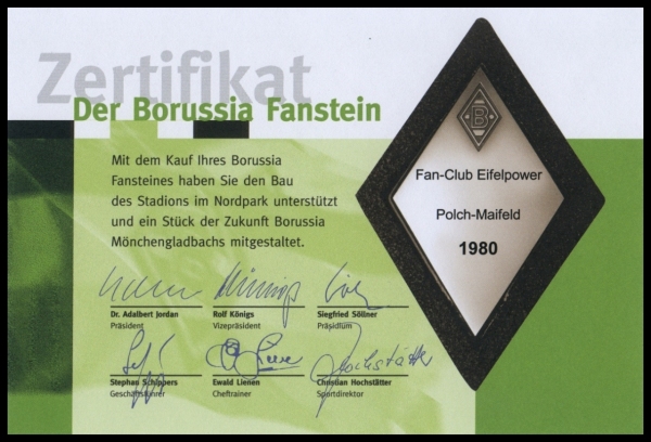 Auch wir haben einen Fanstein
